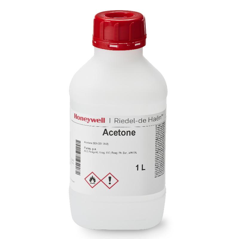 Ацетон puriss.p.a., ACS реагент, ISO реагент, Ph. Eur. Реагент, >=99.5% (ГХ), 1 л